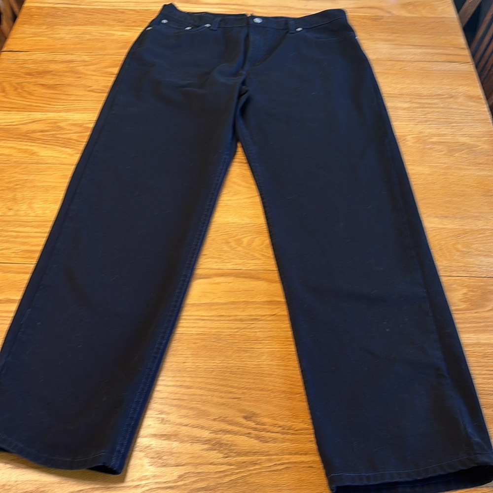 Levi's Black Lower Rise Loose Fit Jeans - Picture 2 of 8